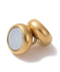 ION GOLD PLATED 304 Stainless Steel Magnetic Clasps with Loops, Rondelle 10.5x7mm 304 Stainless Steel Magnetic Clasps with Loops – Rondelle Shape, Strong Hold for Jewelry Making