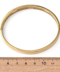 304 Stainless Steel Micro Pavé CZ Bangles – Real 18K Gold Plated Ion Plate Bracelet 304 Stainless Steel Micro Pavé CZ Bangles – Real 18K Gold Plated Ion Plate Bracelet