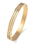 304 Stainless Steel Micro Pavé CZ Bangles – Real 18K Gold Plated Ion Plate Bracelet 304 Stainless Steel Micro Pavé CZ Bangles – Real 18K Gold Plated Ion Plate Bracelet