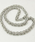 304 Stainless Steel Necklace Men's Byzantine Chain Necklaces, 22.44 inch(57cm) 304 Stainless Steel Necklace Men's Byzantine Chain Necklaces, 22.44 inch(57cm)
