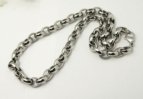 304 Stainless Steel Necklace, Stainless Steel Color, 51cm 304 Stainless Steel Necklace, Stainless Steel Color, 51cm