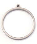 CIRCLE 28x30mm Stainless Steel color 304 Stainless Steel Open Back Bezel Pendants 304 Stainless Steel Open Back Bezel Pendants