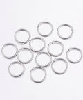 304 Stainless Steel Open Jump Rings, 12mm (+/-50 PCS) 304 Stainless Steel Open Jump Rings, 12mm (+/-50 PCS)