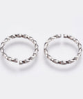 304 Stainless Steel Open Jump Rings, Stainless Steel Color 15mm 304 Stainless Steel Open Jump Rings, Stainless Steel Color 15mm