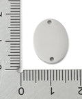 304 Stainless Steel Oval Stamping Blank Links – Mirror Polished, Non-Tarnish, 16x12mm Stainless Steel Oval Stamping Blank Links 16x12mm | BalzarCrafts