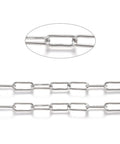 1 METER 304 Stainless Steel Paperclip Chains, Unwelded, Link: 17x7x1.5mm 304 Stainless Steel Paperclip Chains, Unwelded, Link: 17x7x1.5mm