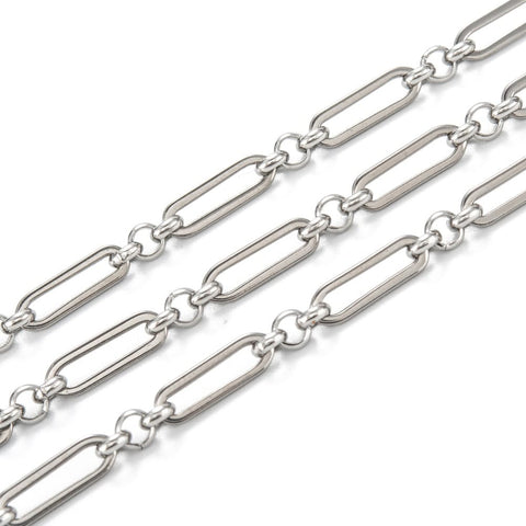 304 Stainless Steel Paperclip Link Chain – Tarnish Resistant Chain 304 Stainless Steel Paperclip Link Chain – Tarnish Resistant Chain