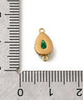 304 Stainless Steel Pave Cubic Zirconia Teardrop Connector Charms, Golden IP Plated, 12x6mm 304 Stainless Steel Pave Cubic Zirconia Teardrop Connector Charms, Golden IP Plated, 12x6mm