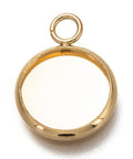 304 Stainless Steel Pendant Cabochon Settings, Plain Edge Bezel Cups, Flat Round 304 Stainless Steel Pendant Cabochon Settings, Plain Edge Bezel Cups, Flat Round