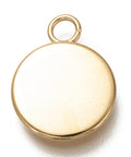 304 Stainless Steel Pendant Cabochon Settings, Plain Edge Bezel Cups, Flat Round 304 Stainless Steel Pendant Cabochon Settings, Plain Edge Bezel Cups, Flat Round