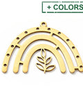 304 Stainless Steel Pendant Charm, Arch Chandelier with Leaf , 26x36x1mm 304 Stainless Steel Pendant Charm, Arch Chandelier with Leaf , 26x36x1mm