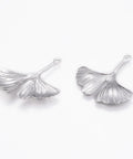 304 Stainless Steel Pendant charms, Ginkgo, 25mm 304 Stainless Steel Pendant charms, Ginkgo, 25mm for Jewellery 