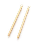 GOLDEN 304 Stainless Steel Pendants, Bar, 3mm wide, 43mm 304 Stainless Steel Pendants, Bar, Stainless Steel Color Size: about 3mm wide, 43mm long, 2mm thick, hole: 1.8mm.