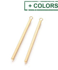 304 Stainless Steel Pendants, Bar, 3mm wide, 43mm 304 Stainless Steel Pendants, Bar, Stainless Steel Color Size: about 3mm wide, 43mm long, 2mm thick, hole: 1.8mm.