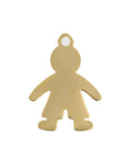 304 Stainless Steel Pendants, Blank Stamping Tag, Boy, Golden 17x12mm 304 Stainless Steel Pendants, Blank Stamping Tag, Boy, Golden 17x12mm