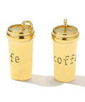 304 Stainless Steel Pendants, Coffee Flask, Ion Gold Plating, 22x11mm 304 Stainless Steel Pendants, Coffee Flask, Ion Gold Plating, 22x11mm