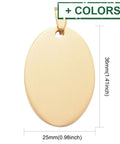 304 Stainless Steel Pendants, Manual Polishing, Blank Stamping Tags, Oval, 25x36mm 304 Stainless Steel Pendants, Manual Polishing, Blank Stamping Tags, Oval, 25x36mm