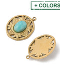 304 Stainless Steel Pendants – Oval Charms – Real 18K Gold Plated – 16x20mm 304 Stainless Steel Pendants – Oval Charms – Real 18K Gold Plated – 16x20mm