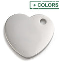 304 Stainless Steel Pendants, Stamping Blank Tag, Heart Charm, 16x18x1.5mm 304 Stainless Steel Pendants, Stamping Blank Tag, Heart Charm, 16x18x1.5mm