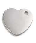 STAINLESS STEEL 304 Stainless Steel Pendants, Stamping Blank Tag, Heart Charm, 16x18x1.5mm 304 Stainless Steel Pendants, Stamping Blank Tag, Heart Charm, 16x18x1.5mm