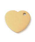 ION GOLD PLATED 304 Stainless Steel Pendants, Stamping Blank Tag, Heart Charm, 16x18x1.5mm 304 Stainless Steel Pendants, Stamping Blank Tag, Heart Charm, 16x18x1.5mm