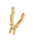 304 Stainless Steel Pliers Rhinestone Pendant 18K Gold Plated 24mm 304 Stainless Steel Pliers Rhinestone Pendant 18K Gold Plated 24mm