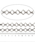 STAINLESS STEEL COLOR 304 Stainless Steel Rectangle Link Chain – Unwelded 304 Stainless Steel Rectangle Link Chain – Unwelded
