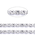 STAINLESS STEEL COLOR 304 Stainless Steel Rhinestone Strass Chain Crystal 4mm Cup Chain 304 Stainless Steel Rhinestone Strass Chain Crystal 4mm Cup Chain