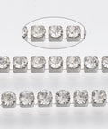 304 Stainless Steel Rhinestone Strass Chain, Rhinestone Cup Chains, Crystal 304 Stainless Steel Rhinestone Strass Chain, Rhinestone Cup Chains, Crystal