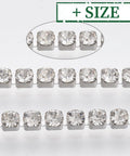 304 Stainless Steel Rhinestone Strass Chain, Rhinestone Cup Chains, Crystal 304 Stainless Steel Rhinestone Strass Chain, Rhinestone Cup Chains, Crystal
