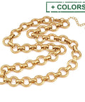 304 Stainless Steel Ring-Link Chain Necklace – Gold, 13mm, 45cm 304 Stainless Steel Ring-Link Chain Necklace – Gold, 13mm, 45cm