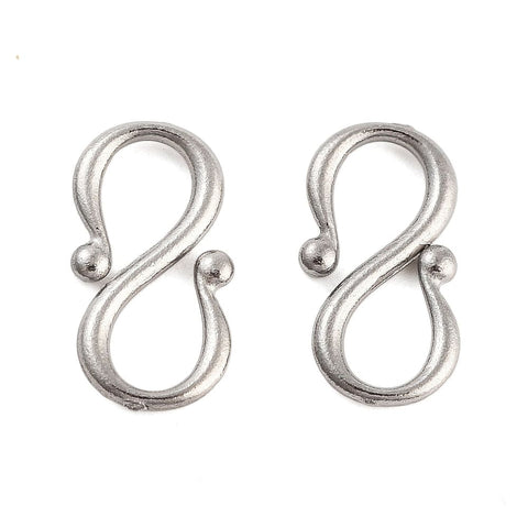 STAINLESS STEEL 304 Stainless Steel S-Hook Clasps, 6.5x13mm 304 Stainless Steel S-Hook Clasps, 6.5x13mm