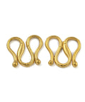 ION 18KT GOLD PLATED 304 Stainless Steel S-Hook Clasps – 7mm x 8mm 304 Stainless Steel S-Hook Clasps – 7mm x 8mm