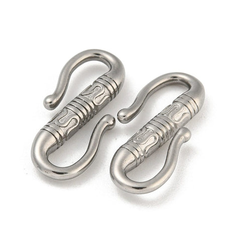 STAINLESS STEEL 304 Stainless Steel S-Hook Clasps, Double Snap Hook, 22.5mm 304 Stainless Steel S-Hook Clasps, Double Snap Hook, 22.5mm