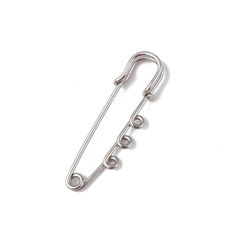 STAINLESS STEEL COLOR 304 Stainless Steel Safety Pins Brooch Findings 304 Stainless Steel Safety Pins Brooch Findings