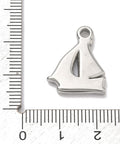 304 Stainless Steel Sailboat Pendant Charm – Stainless Steel Color, 20x16mm Stainless Steel Sailboat Pendant Charm 20x16mm | BalzarCrafts