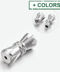 304 Stainless Steel Screw Clasps, Column, 5x11.5mm 304 Stainless Steel Screw Clasps, Column, 5x11.5mm
