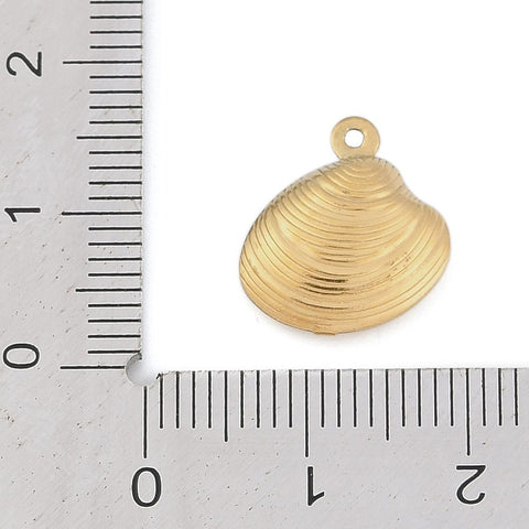 304 Stainless Steel Shell Shape Charms – 13x14mm Stainless Steel Shell Charms 13x14mm | BalzarCrafts