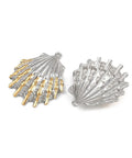 304 Stainless Steel Shell Shape Pendant Charm – Real Gold Plated & Steel Color, 33mm Stainless Steel Shell Pendant Charm Gold Plated | BalzarCrafts