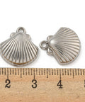 STAINLESS STEEL 304 Stainless Steel Shell Shape Pendant Charms – 15x16mm Stainless Steel Shell Pendant Charms 15x16mm | BalzarCrafts