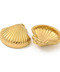 ION GOLD PLATED 304 Stainless Steel Shell Shape Pendant Charms – 15x16mm Stainless Steel Shell Pendant Charms 15x16mm | BalzarCrafts