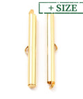 304 Stainless Steel Slide On End Clasp Tubes, Slider End Caps, Choice of Sizes 304 Stainless Steel Slide On End Clasp Tubes, Slider End Caps, Choice of Sizes