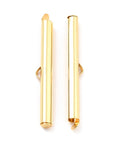 40x6x4MM / INNER DIAMETER 3.5MM 304 Stainless Steel Slide On End Clasp Tubes, Slider End Caps, Choice of Sizes 304 Stainless Steel Slide On End Clasp Tubes, Slider End Caps, Choice of Sizes