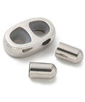 STAINLESS STEEL 304 Stainless Steel Slider Beads and Cord End Caps, with Rubber Inside 304 Stainless Steel Slider Beads and Cord End Caps, with Rubber Inside