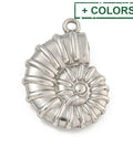 304 Stainless Steel Snail Shell Pendant Charm – 22mm 304 Stainless Steel Snail Shell Pendant Charm – 22mm