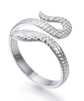 304 Stainless Steel Snake Open Cuff Ring, (17.5mm) 304 Stainless Steel Snake Open Cuff Ring, (17.5mm)