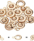 304 Stainless Steel Snap Clasps, Golden Size:  Snap Clasps: 9x15mm 304 Stainless Steel Snap Clasps, Golden Size:  Snap Clasps: 9x15mm