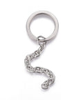 STAINLESS STEEL COLOR 304 Stainless Steel Split Key Ring with Cable Chain – 75mm | DIY Keychain 304 Stainless Steel Split Key Ring with Cable Chain – 75mm | DIY Keychain
