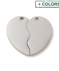 304 Stainless Steel Split Pendant Charm, Laser Cut, Heart Charm 304 Stainless Steel Split Pendant Charm, Laser Cut, Heart Charm