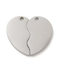 STAINLESS STEEL COLOR 304 Stainless Steel Split Pendant Charm, Laser Cut, Heart Charm 304 Stainless Steel Split Pendant Charm, Laser Cut, Heart Charm